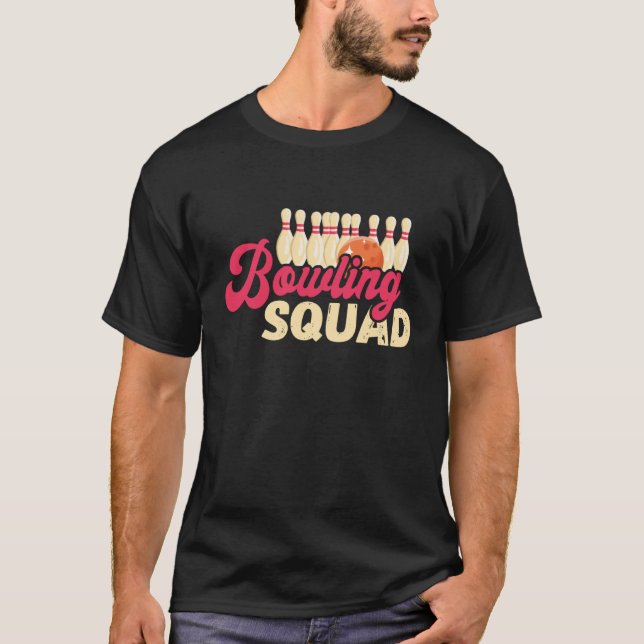 T-shirt Équipe de Bowling Bowler Bowling B (Devant)