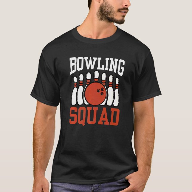 T-shirt Équipe de bowling de l'équipe de bowling   (Devant)