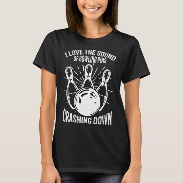 T-shirt Équipe De Bowling Drôle Pour Femmes Hommes Enfants (Devant)