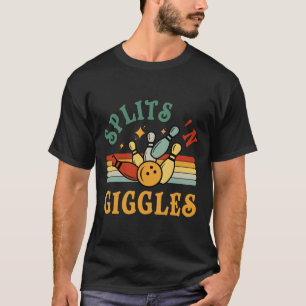T-shirt Équipe de bowling Funny Splits n Giggles Hommes Fe