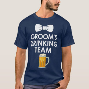T-shirt Équipe de buveurs de mariage drôle de garçon d'hon