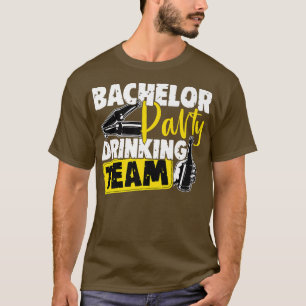T-shirt Équipe de buveurs de mariage drôle de garçon d'hon