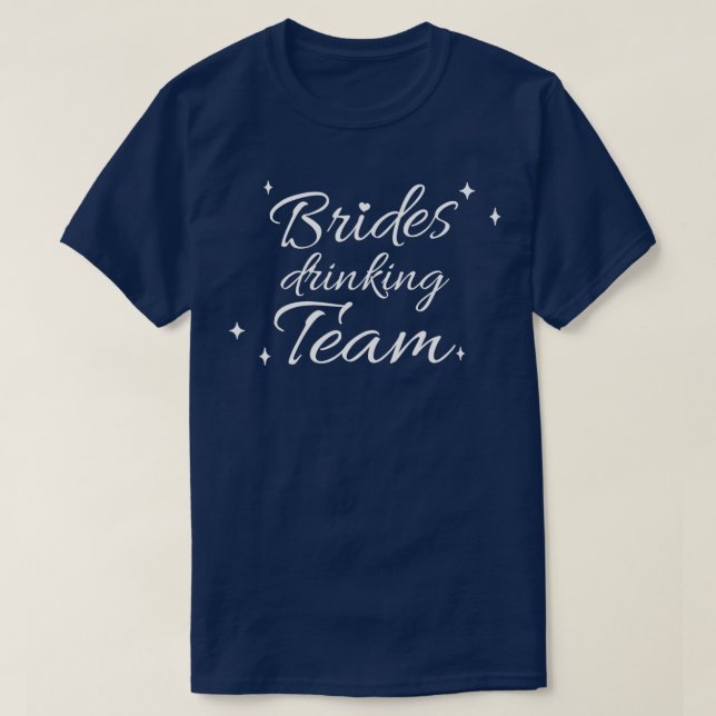 T-shirt équipe de buveurs de mariées (Design devant)