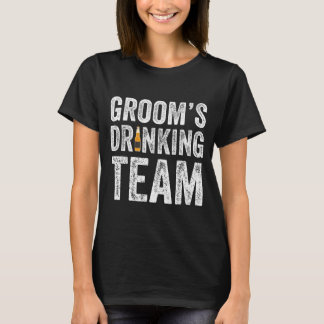 T-shirt Équipe de buveurs drôle du marié garçons d'honneur