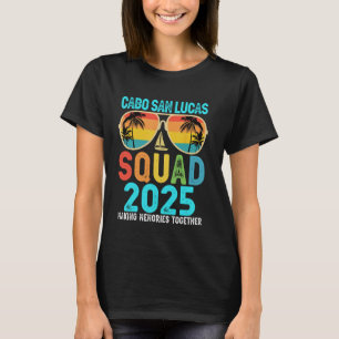 T-shirt Équipe de Cabo San Lucas 2025 Vacances Amis Famill