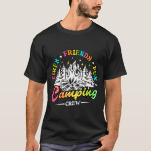 T-shirt Équipe de camping enflamme l'ambiance estivale amu