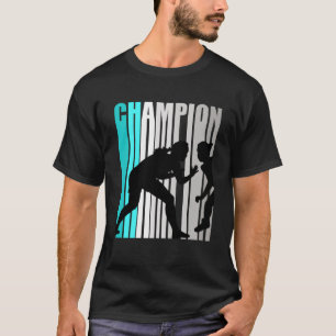 T-shirt Équipe de championne de lutte Turquoise