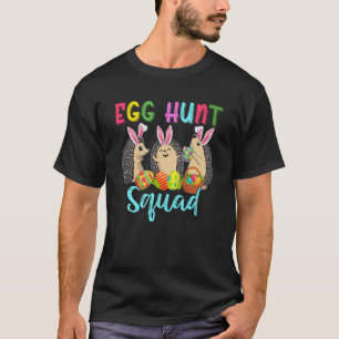 T-shirt Équipe de chasse aux oeufs Trois Hérisson de lapin