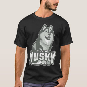 T-shirt Équipe de chiens Husky