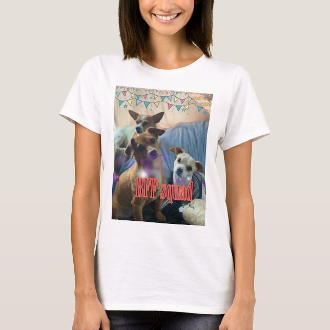 T-shirt Équipe de chiot BFF (Devant)