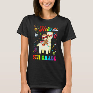 T-shirt Équipe de cinquième année Kids Lama Paresseux Cute