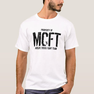 T-shirt Équipe de combat de crise de milieu de la vie