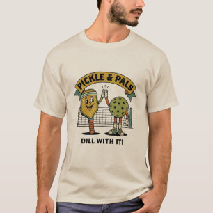 T-shirt Équipe de copains de pickleball – Design de dessin