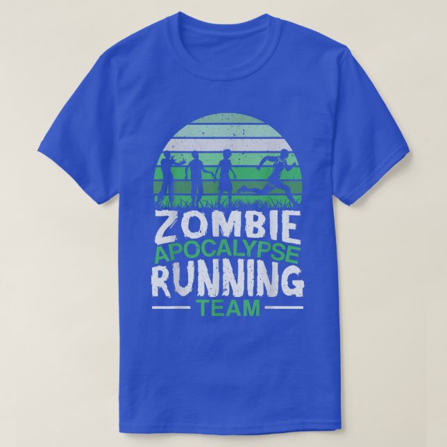 T-shirt Équipe De Coureurs Zombie Apocalypse Halloween Tri (Design devant)