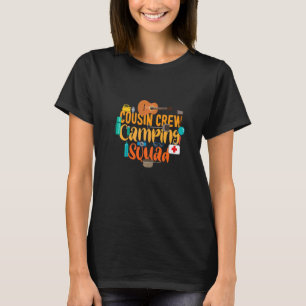T-shirt Équipe de Cousin Camping Squad Camping Costume