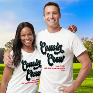 T-shirt Équipe de cousins drôles pour la réunion de famill
