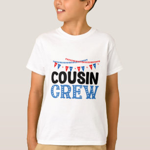 T-shirt Équipe de cousins du 4 juillet