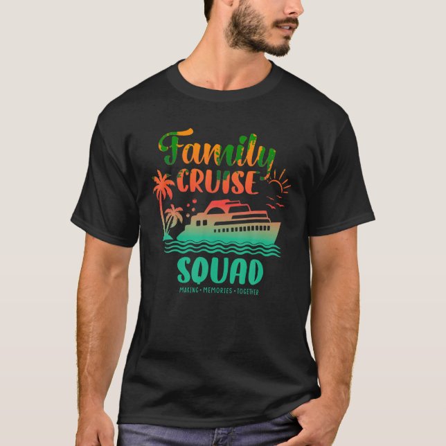 T-shirt Équipe de croisière 2024 Voyages en famille Faire  (Devant)