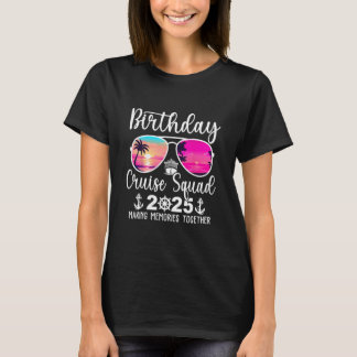 T-shirt Équipe de croisière d'anniversaire 2025 Croisière