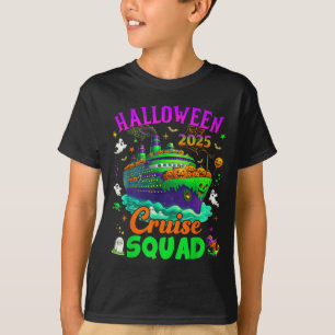 T-shirt Équipe de croisière Halloween 2025 Croisière en ba