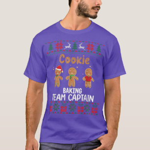 T-shirt Équipe de cuisine de biscuits Capitaine Noël laid