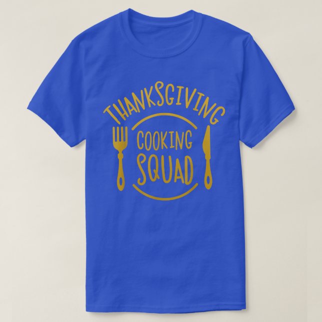 T-shirt Équipe de Cuisine de la Cuisine de Thanksgiving (Design devant)