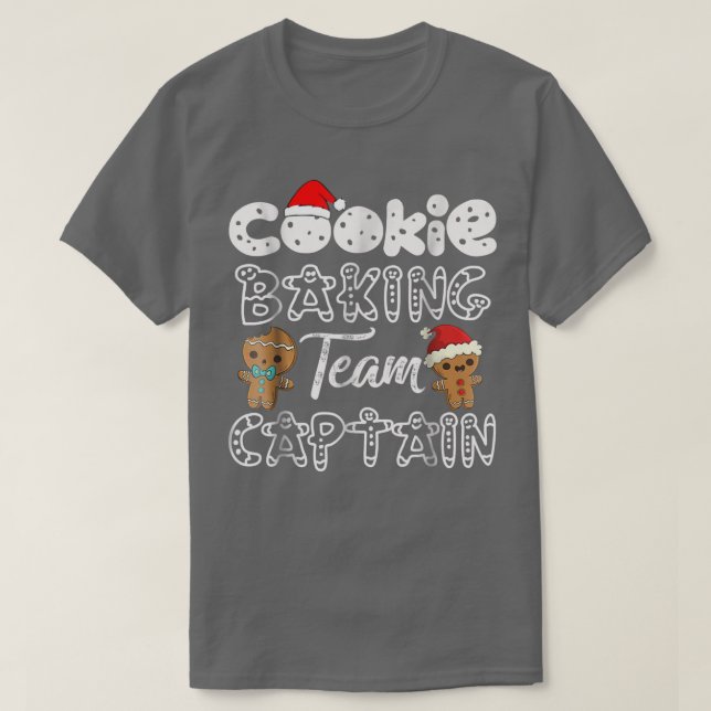T-shirt Équipe De Cuisinière De Cookies Capitaine Funny Ba (Design devant)