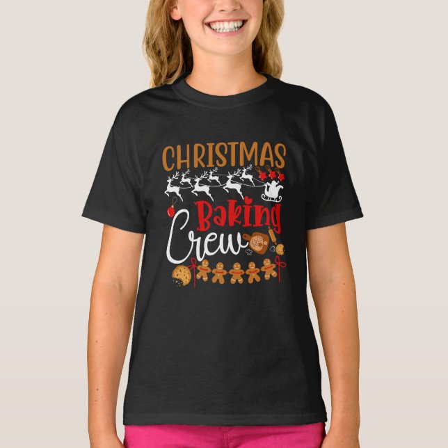 T-shirt Équipe de cuisson de Noël-80543 (Devant)