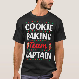 T-shirt Équipe de cuisson des biscuits Capitaine Christmas