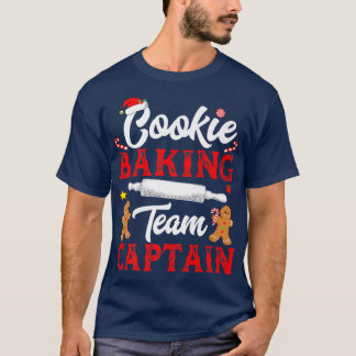 T-shirt Équipe de cuisson des biscuits Capitaine Funny Chr