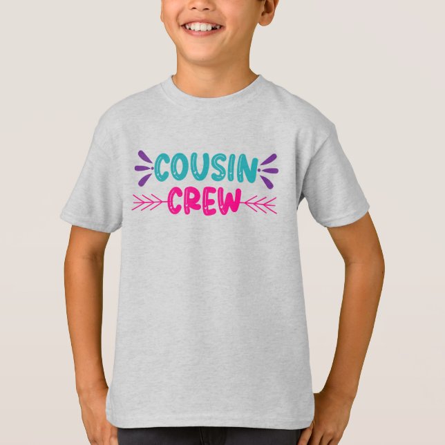 T-shirt Équipe de Cute Cousin (Devant)