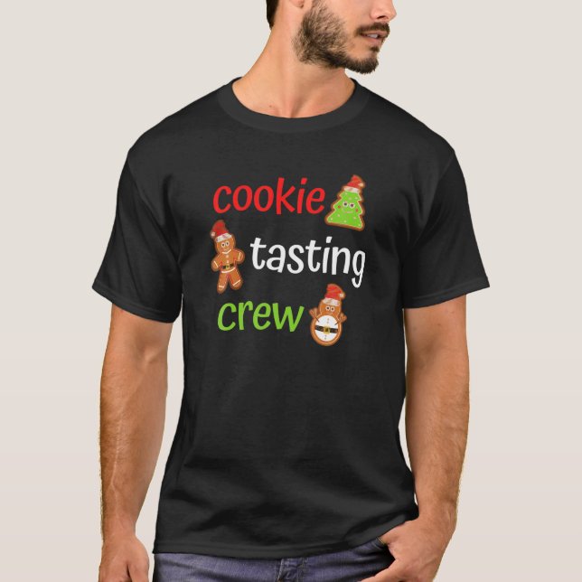 T-shirt Équipe de dégustation de biscuits Noël Famille de  (Devant)