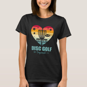 T-shirt Équipe de Disc Golf Vintage Heart Drôle de Disc Go