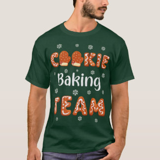 T-shirt Équipe de fabrication de biscuits de Noël Famille
