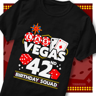 T-shirt Équipe de fête au casino pour les 42 ans de Vegas