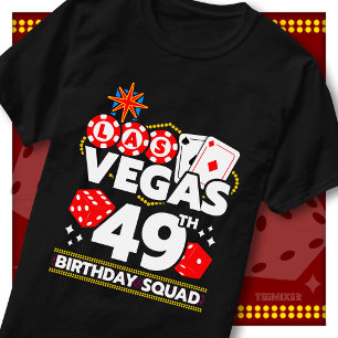 T-shirt Équipe de fête au casino pour les 49 ans de Vegas