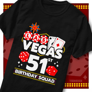 T-shirt Équipe de fête au casino pour les 51 ans de Vegas