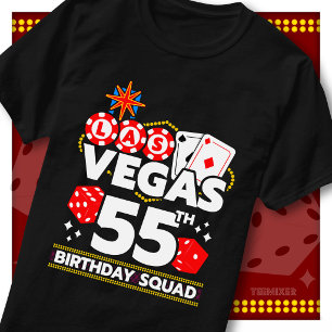 T-shirt Équipe de fête au casino pour les 55 ans de Vegas