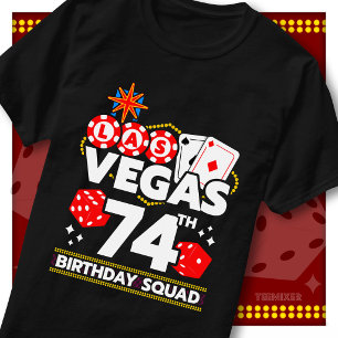 T-shirt Équipe de fête au casino pour les 74 ans de Vegas