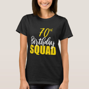 T-shirt équipe de fête d'anniversaire des 70 ans joyeux an
