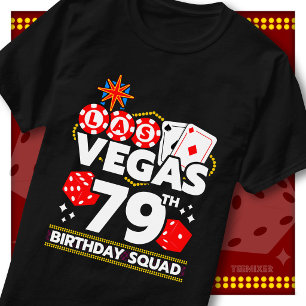T-shirt Équipe de fête de casino pour les 79 ans de Vegas