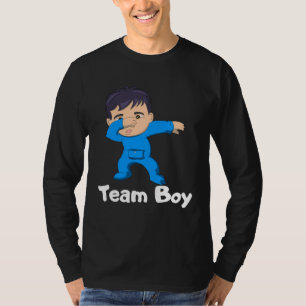 T-shirt Équipe de fête de révélation de genre garçon asiat