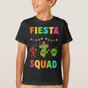 T-shirt Équipe de fiesta cactus mignon piment piment doux