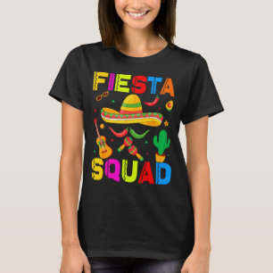 T-shirt Équipe de fiesta drôle cinco de mayo let's fiesta