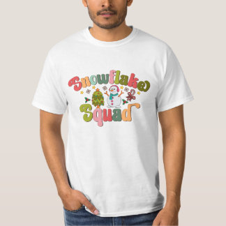 T-shirt Équipe de flocon de neige
