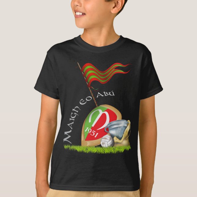 T-shirt Équipe de football 1951 de Mayo GAA (Devant)