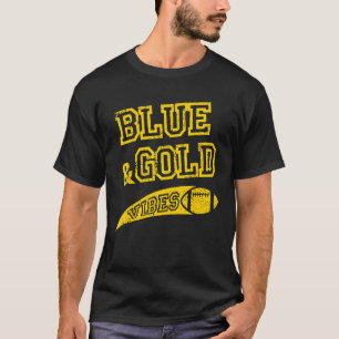 T-shirt Équipe de football Blue & Gold Vibes Fan_1
