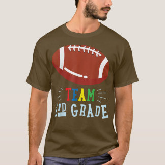T-shirt Équipe De Football De 2E Année Revenant À L'École 