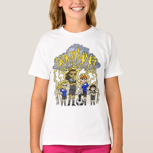 T-shirt Équipe de football de la foudre (Devant)
