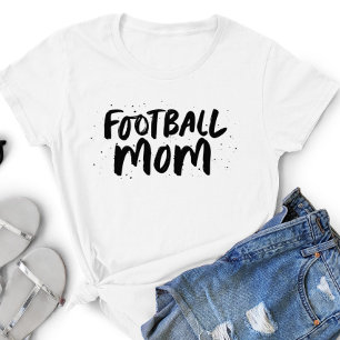 T-shirt Équipe de football maman design noir type personna